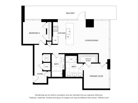 a floor plan of a house with a bedroom and a living room